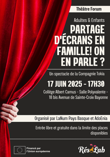 (FR) Participez au Théâtre Forum le 17 juin prochain à Bayonne